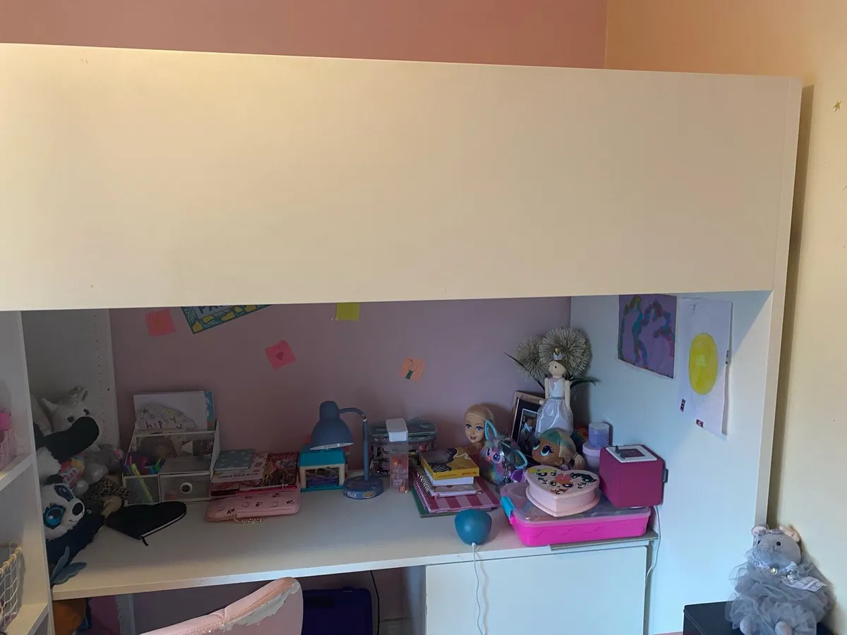 IKEA Loft bed and desk - Image 2