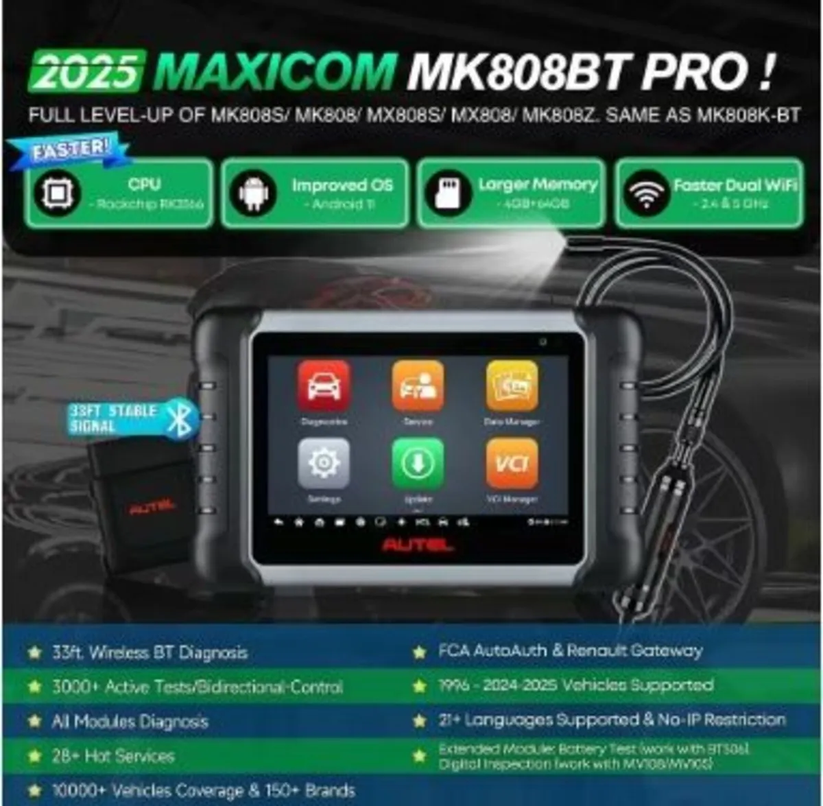 Autel MaxiCOM MK808BT PRO - Image 1