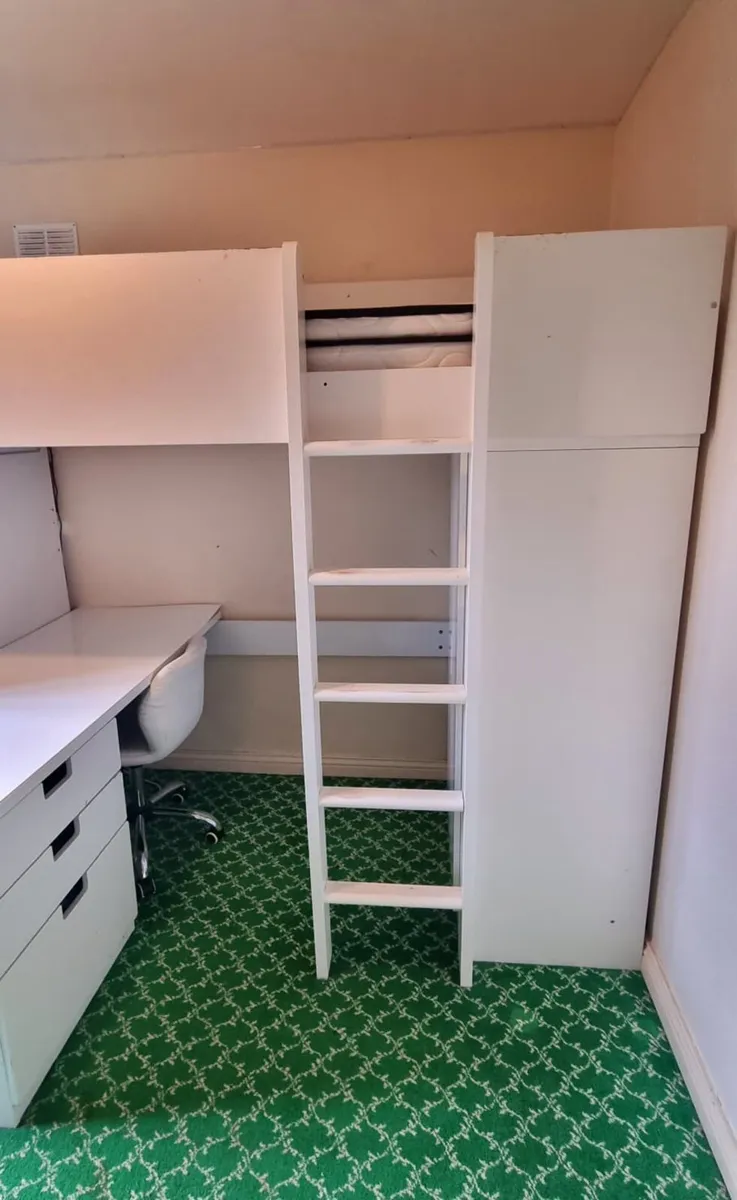 Ikea Loft bed with desk - Image 1