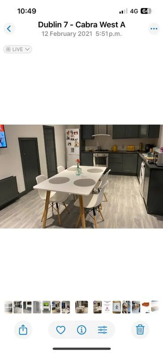 Dining table and 4 chairs - Image 3