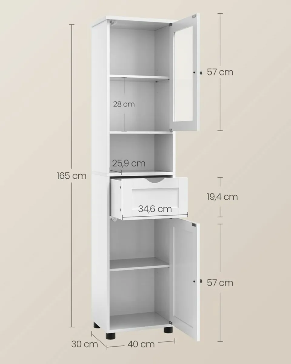 Bathroom Tall Cabinet - Image 4