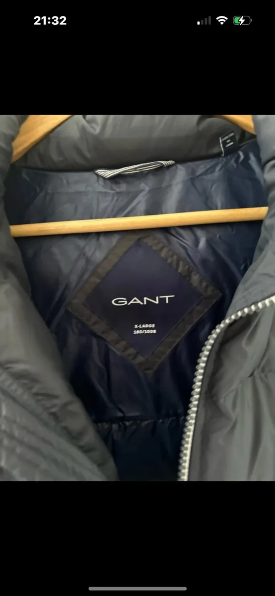 Men’s GANT Puffer Jacket – Navy (XL) New without t - Image 4