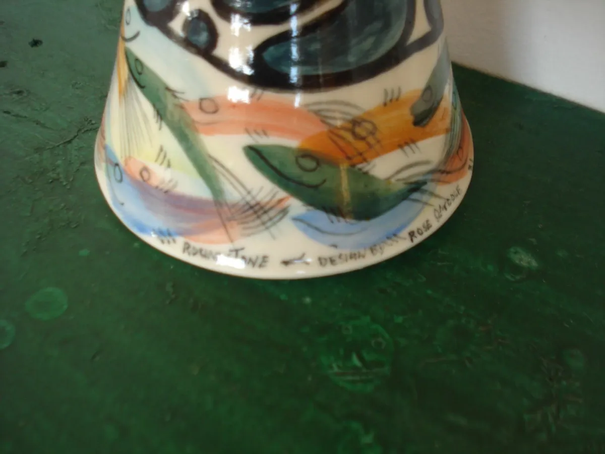 IRISH CERAMIC CANDLE STICK HOLDER. GALWAY. - Image 2