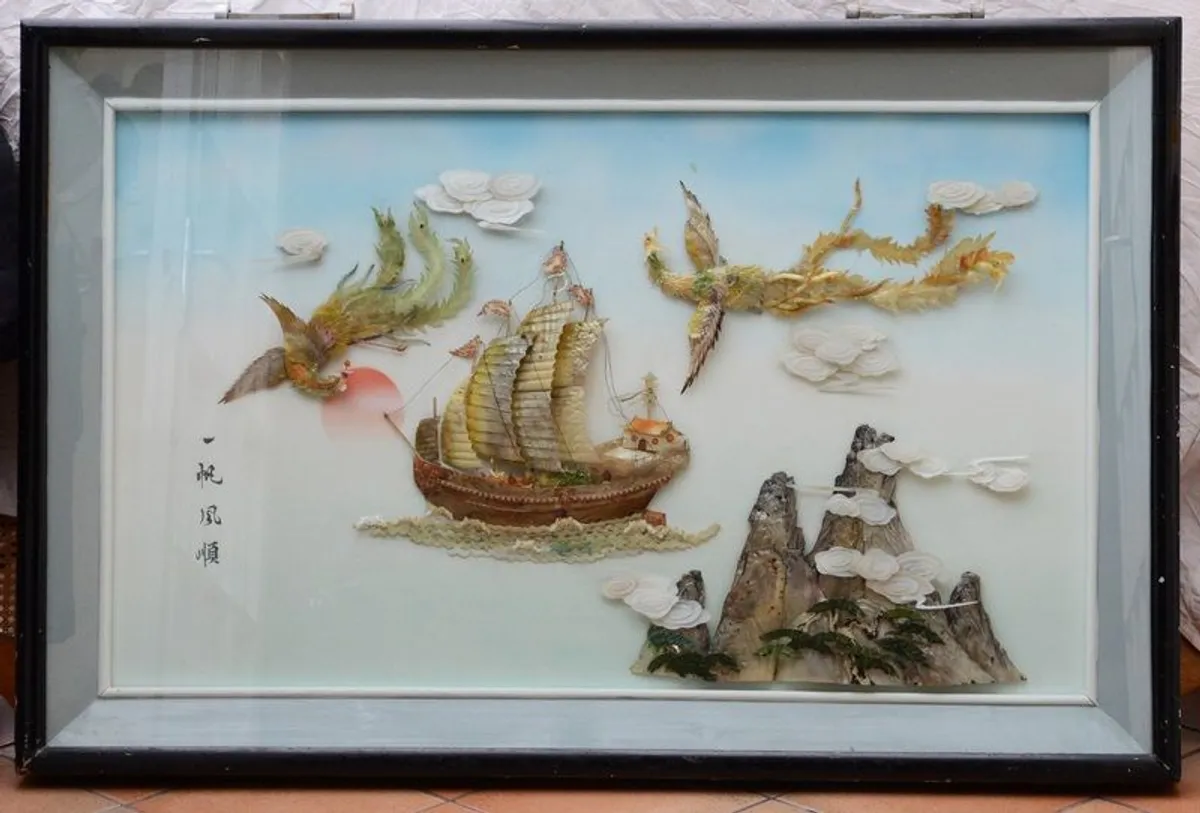Chinese Shell Painting - Image 1