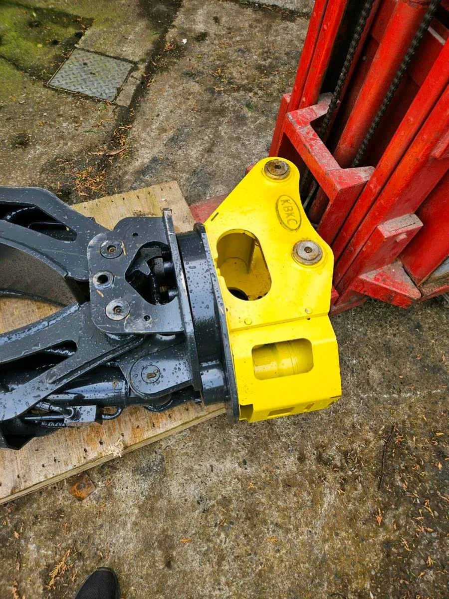 360 degree rotatable excavator hydraulic grapple - Image 4