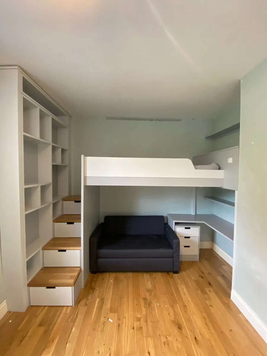 Built In Bed with Storage, desk and sofa bed. - Image 1