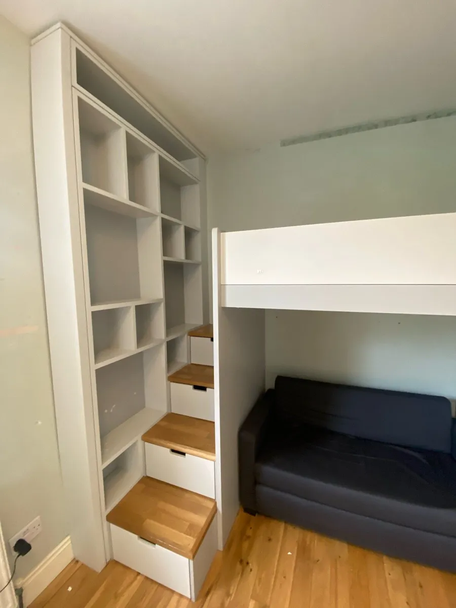 Built In Bed with Storage, desk and sofa bed. - Image 2