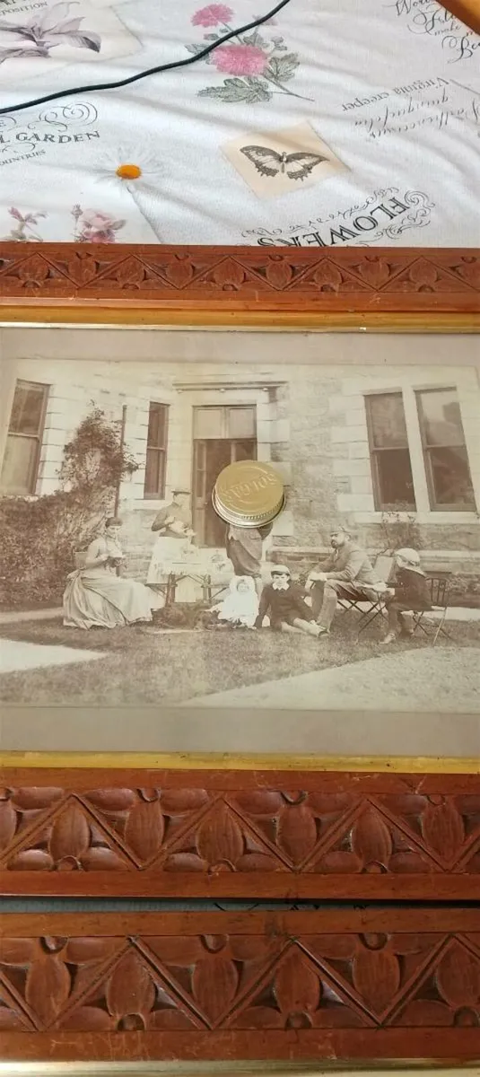 Victorian sepia pictures of coolattin house - Image 1