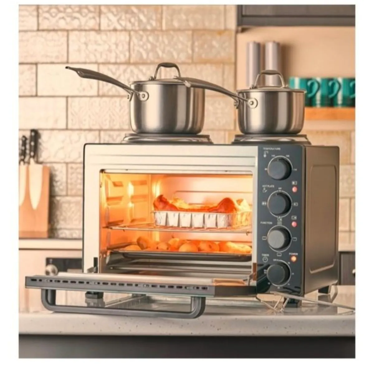 Brand New Mini Portable Oven with Two hobs - Image 1