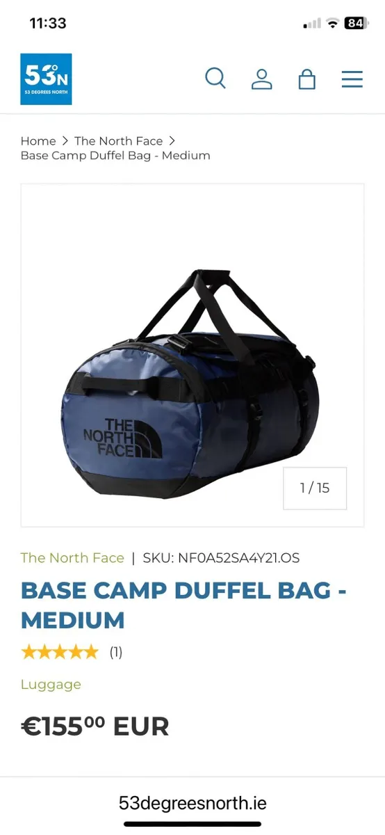 Northface Duffel Bag - Image 1