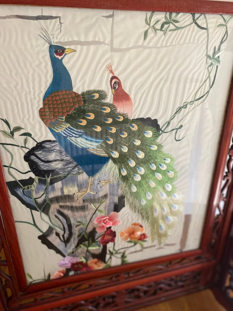 Antique Table Screen - Image 2