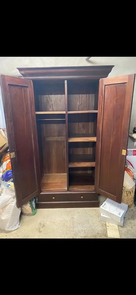 Antique Mahogany Wardrobe - Image 2