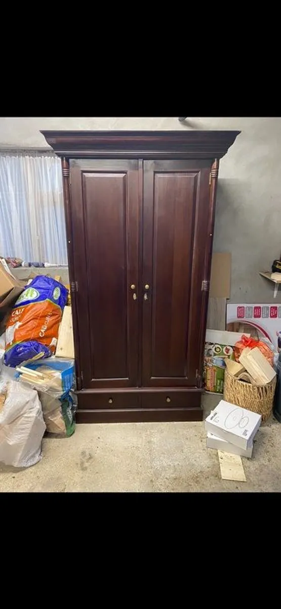 Antique Mahogany Wardrobe - Image 3