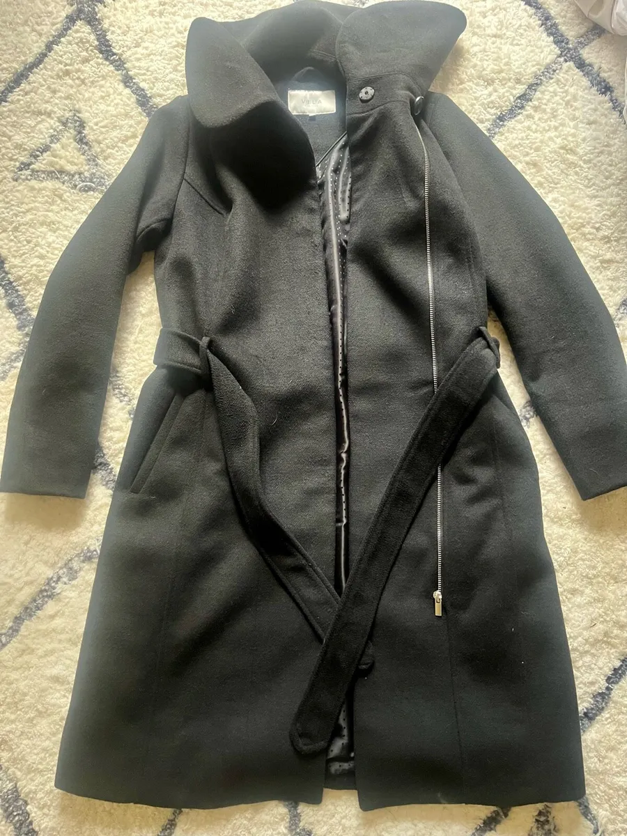 Black Wool coat size s - Image 1