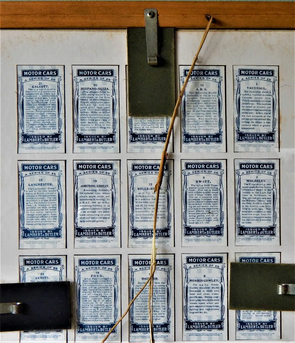 Framed Reproduction Collection of Gigarette Cards - Image 3