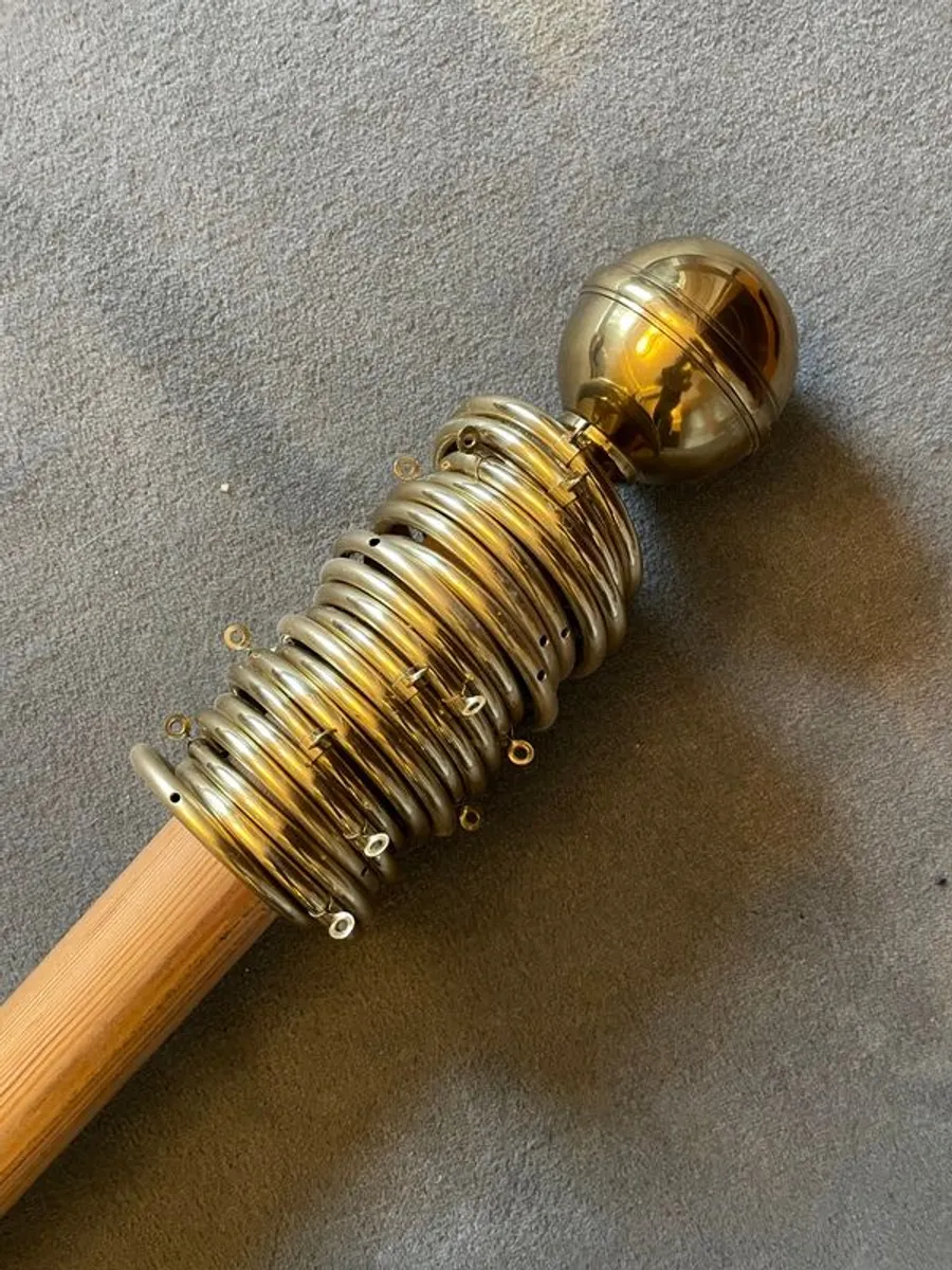 Two Wooden Curtain Poles - Image 2