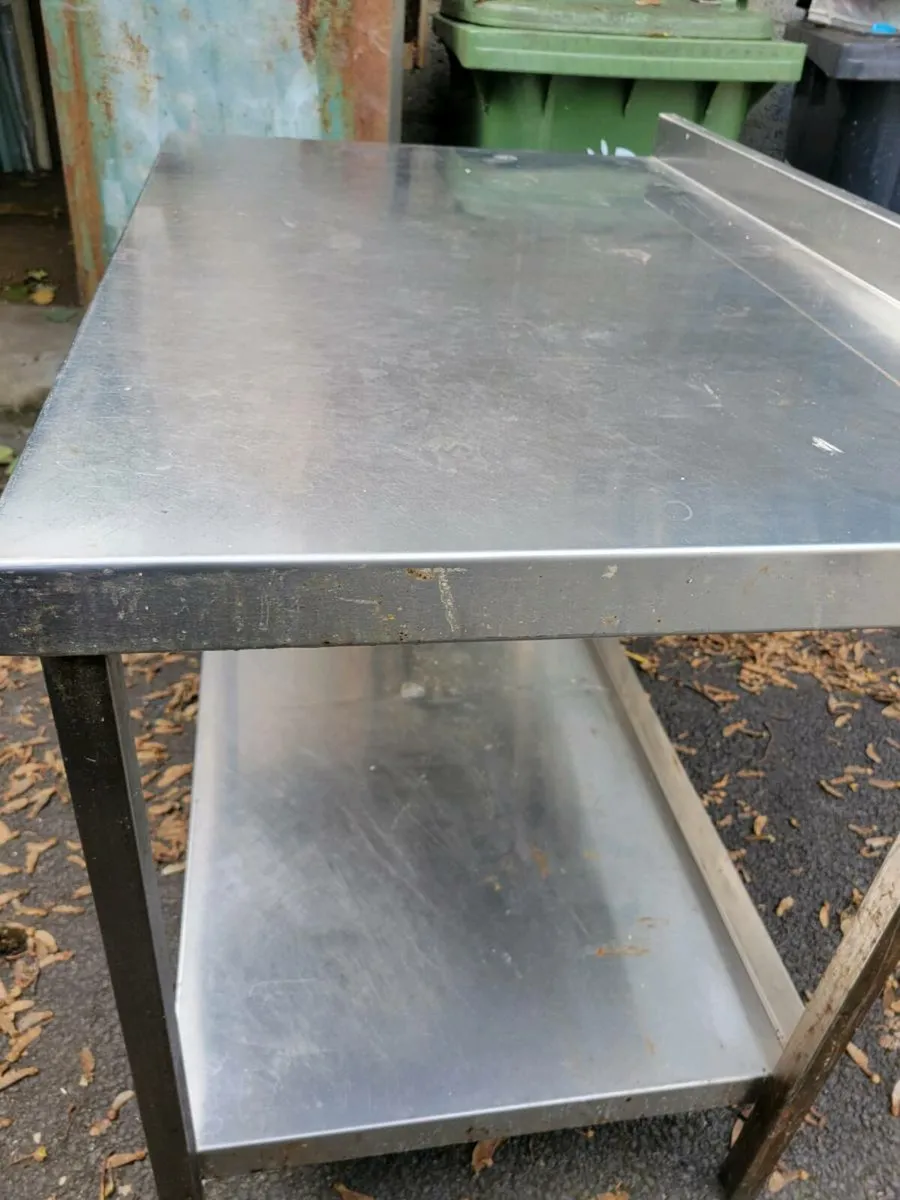 Table Stainless Steel Shelved - Image 3