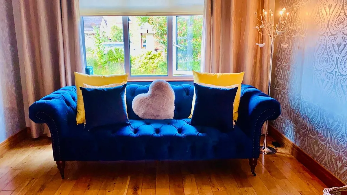 Navy Sofa for sale - Image 1