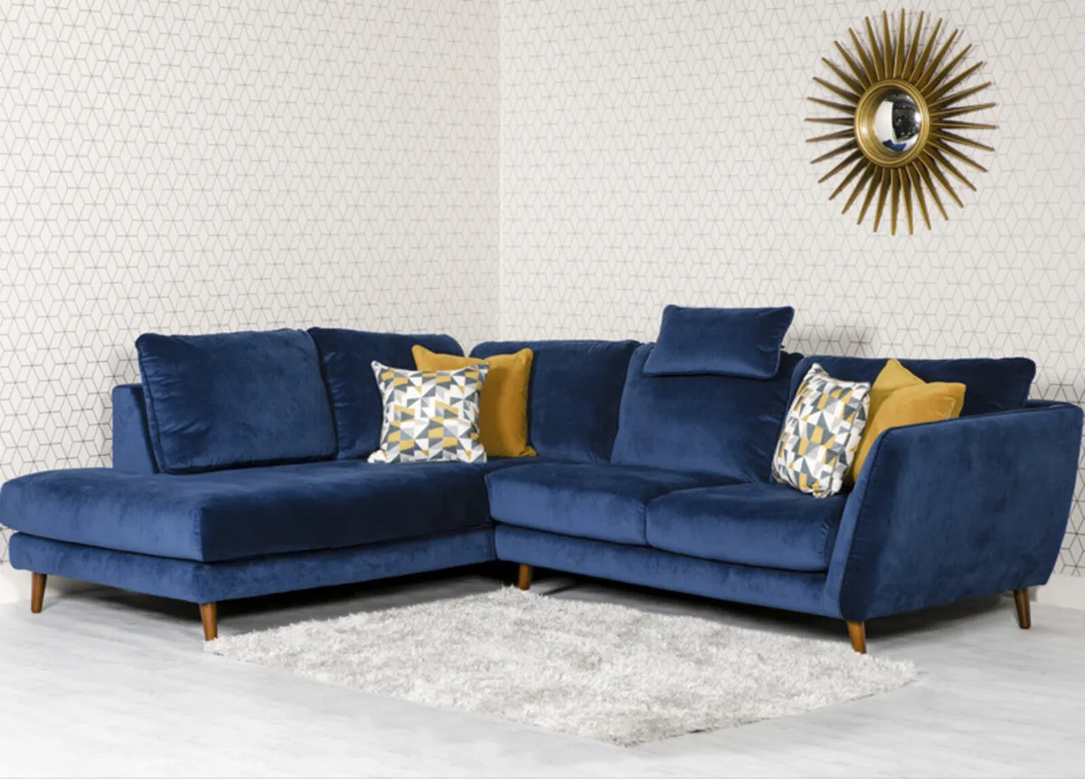 Modern L-Shaped Helsinki Corner Sofa / Couch (LHF) - Image 1