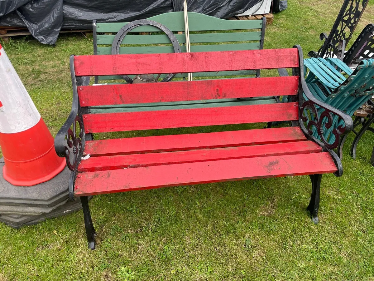 Cast iron garden bench - Image 2