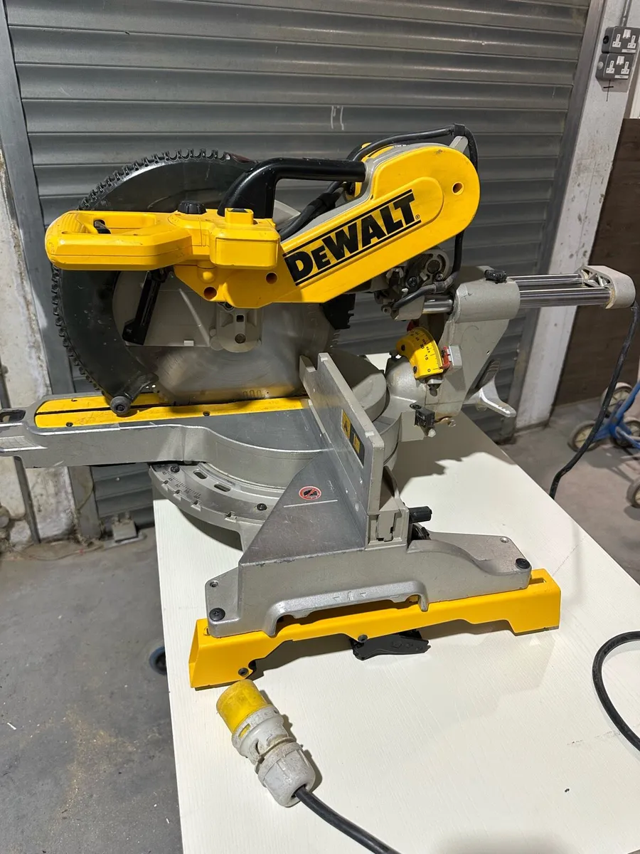 2 dewalt 12 inch chop saws (good condition) - Image 2