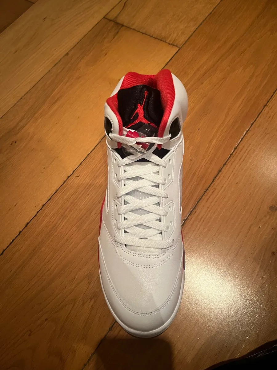 Jordan 5 Retro “fire red/black tongue” - Image 2