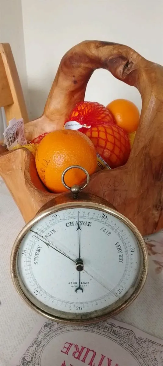 Victorian Wexford aneroid barometer - Image 4
