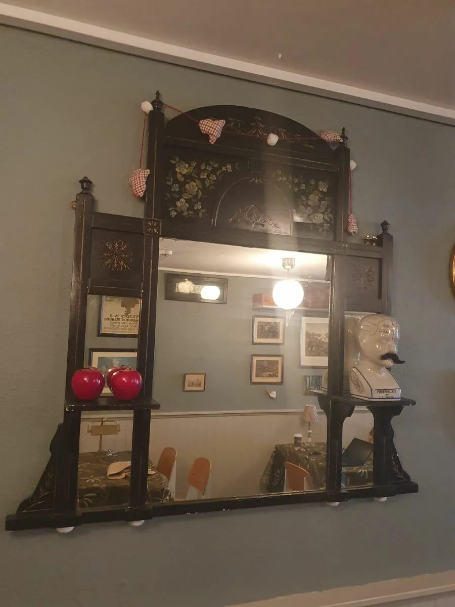 Hand Painted Vintage Mirror - Image 2
