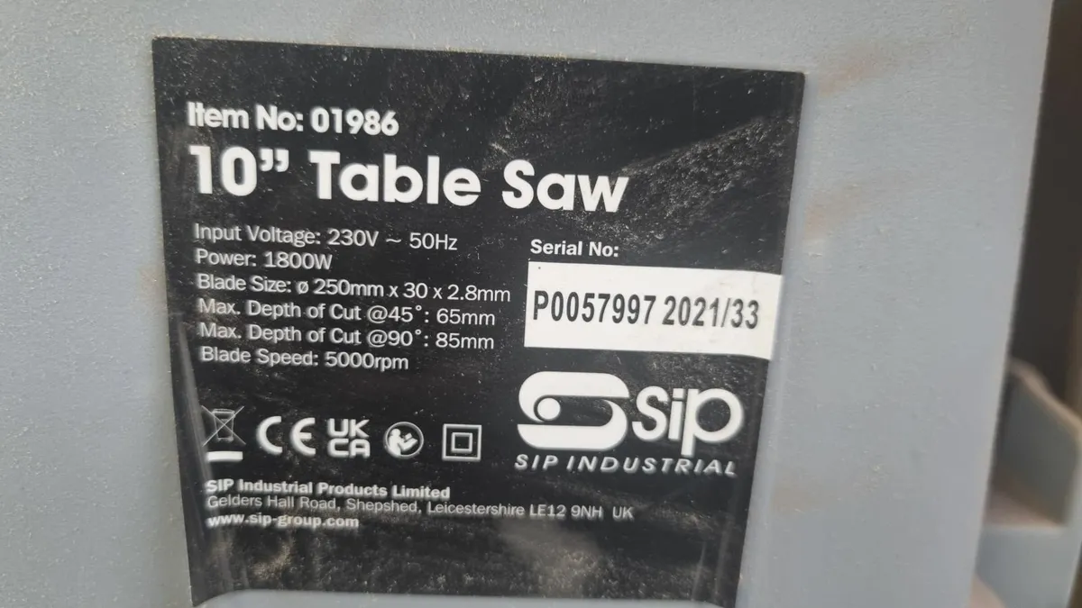 Woodworking table saw - Image 2