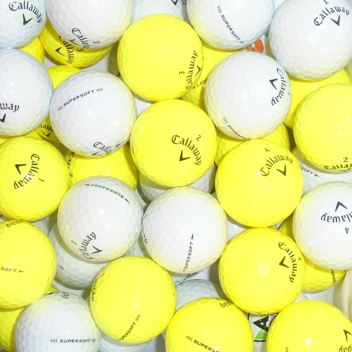 Callaway Supersoft Lake Balls - White & Yellow -48