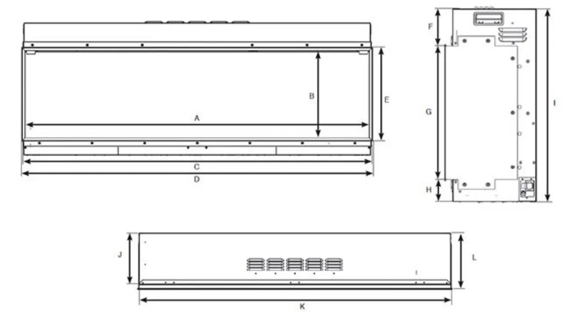 Electric fireplace for sale - E-Reflex110RW - Image 2