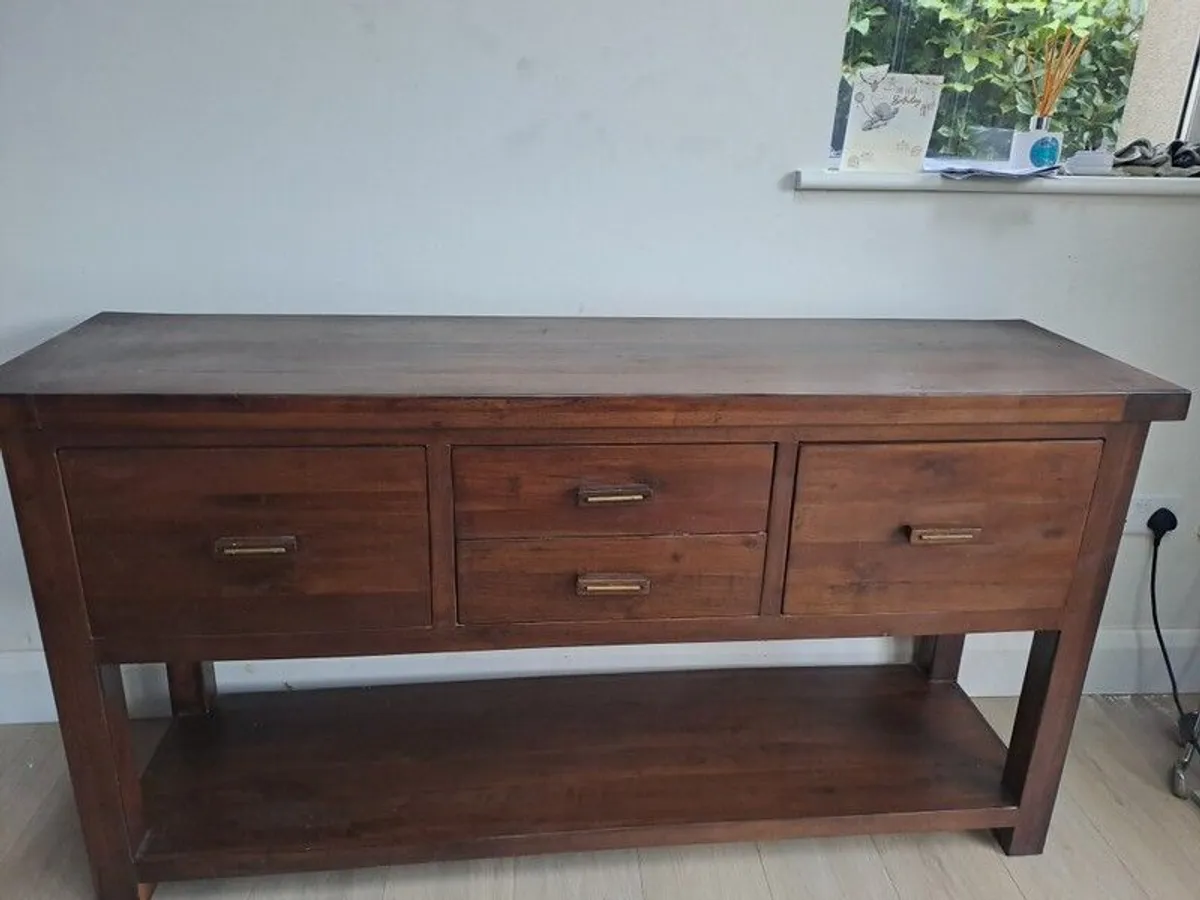 Extendable Dining table and chairs and sideboard - Image 3