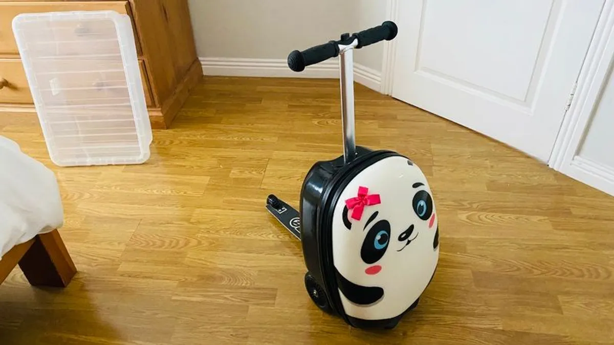 Cute Travel Suitcase and Scooter - Image 1