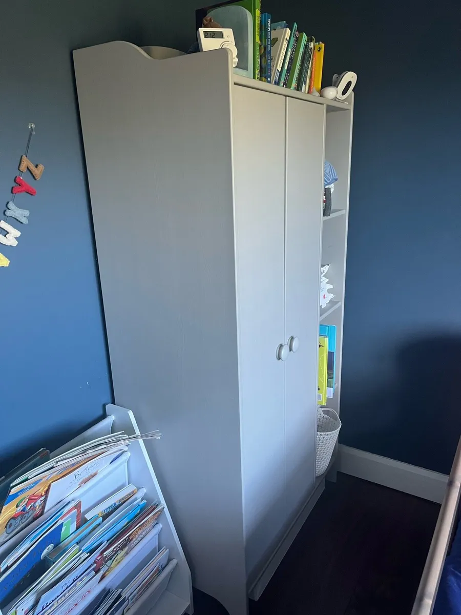 IKEA TROGAN Wardrobe Grey - Image 1