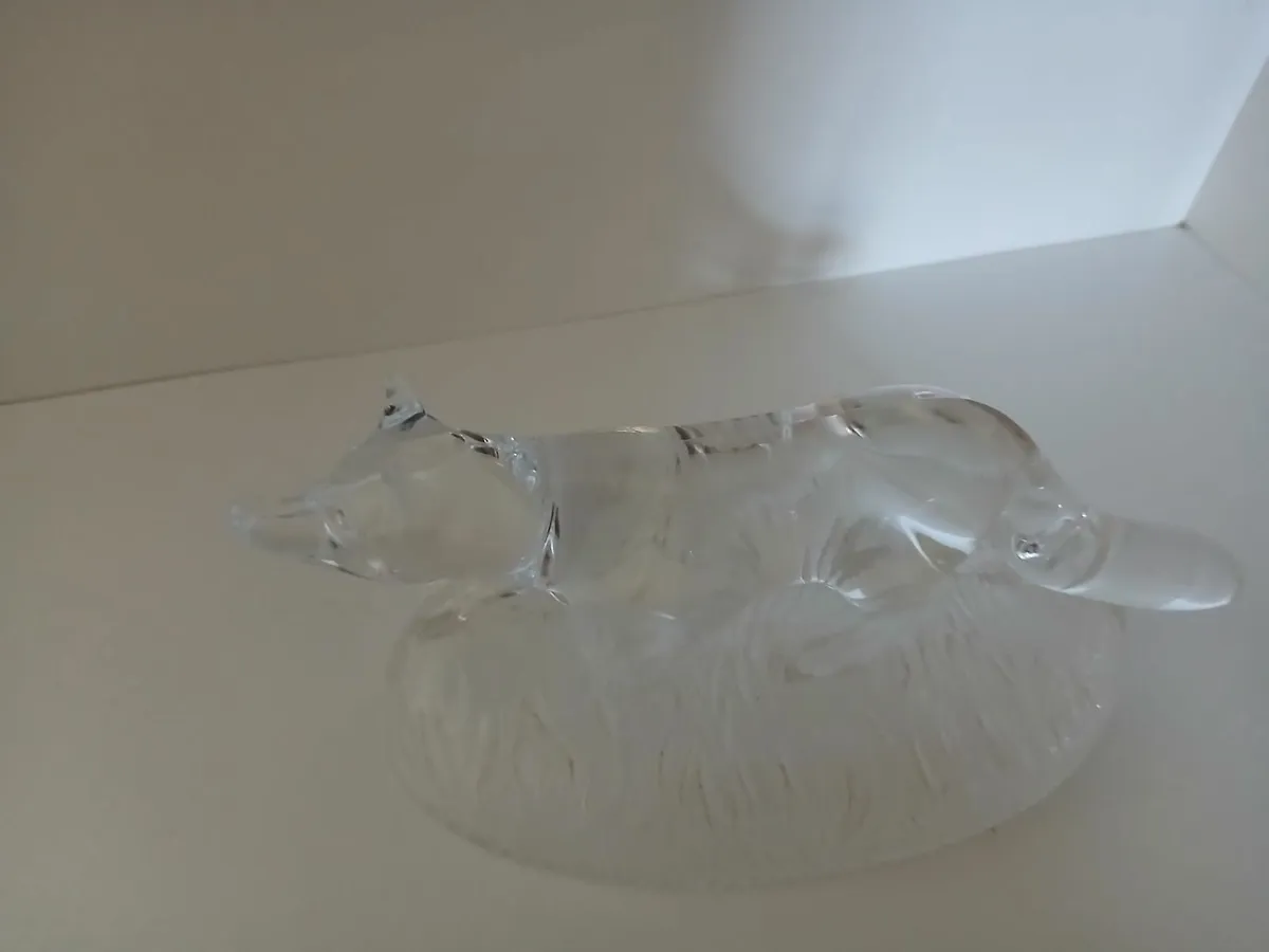 Glass fox figure