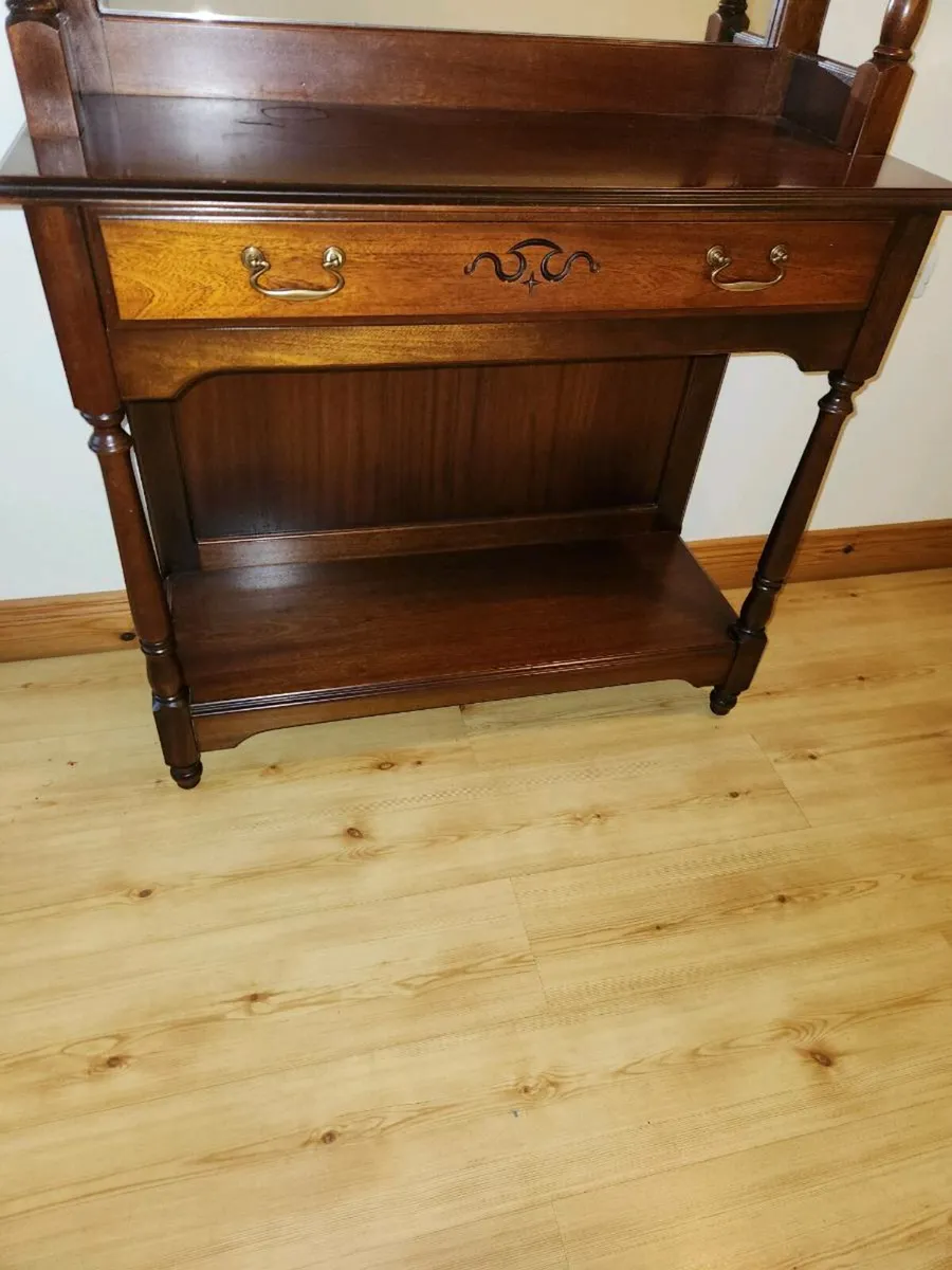 Antique mahogany hall stand - Image 3