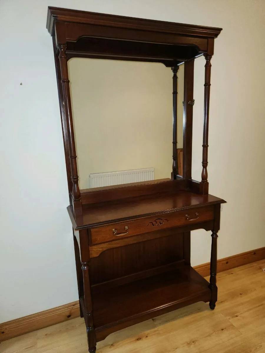 Antique mahogany hall stand - Image 2