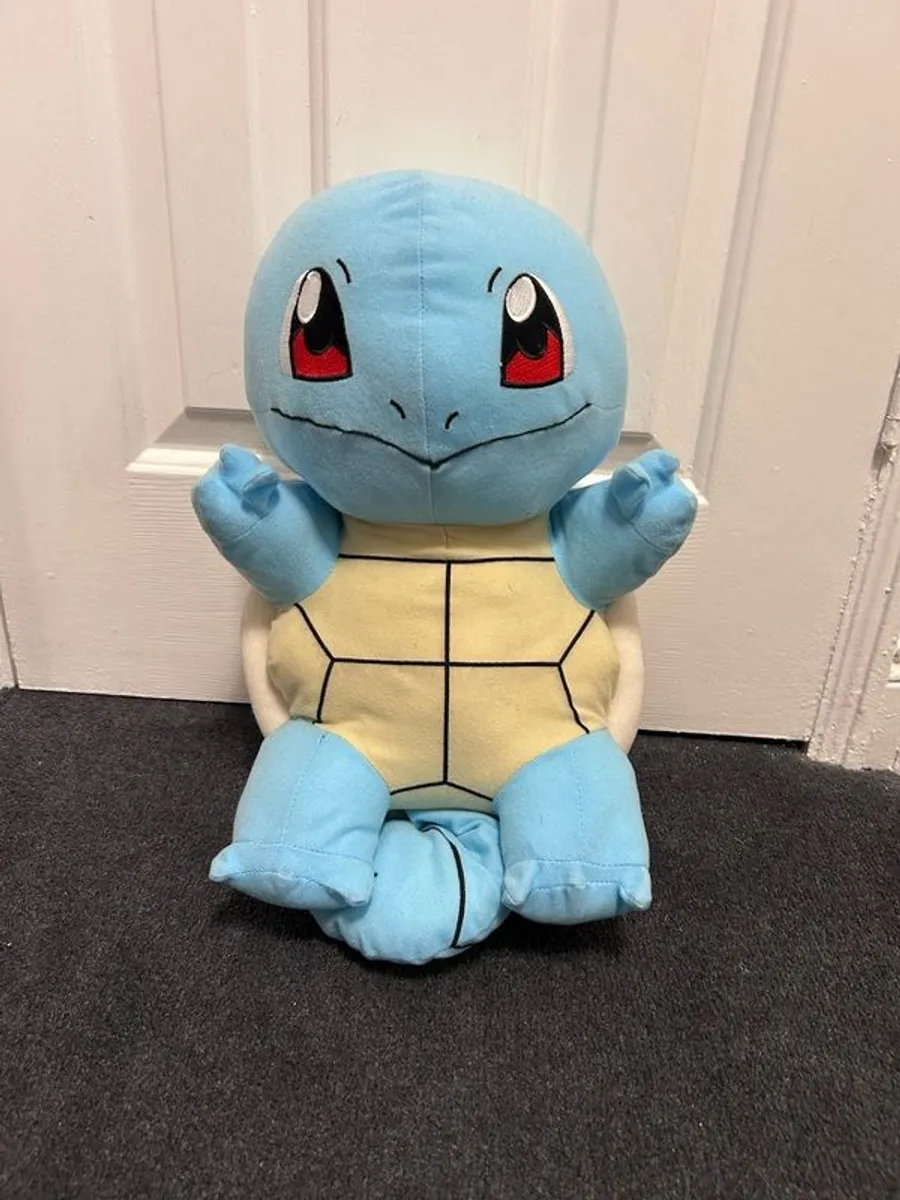 Large Evie, Squirtle & Grookey Pokemon Soft Toys - Image 4