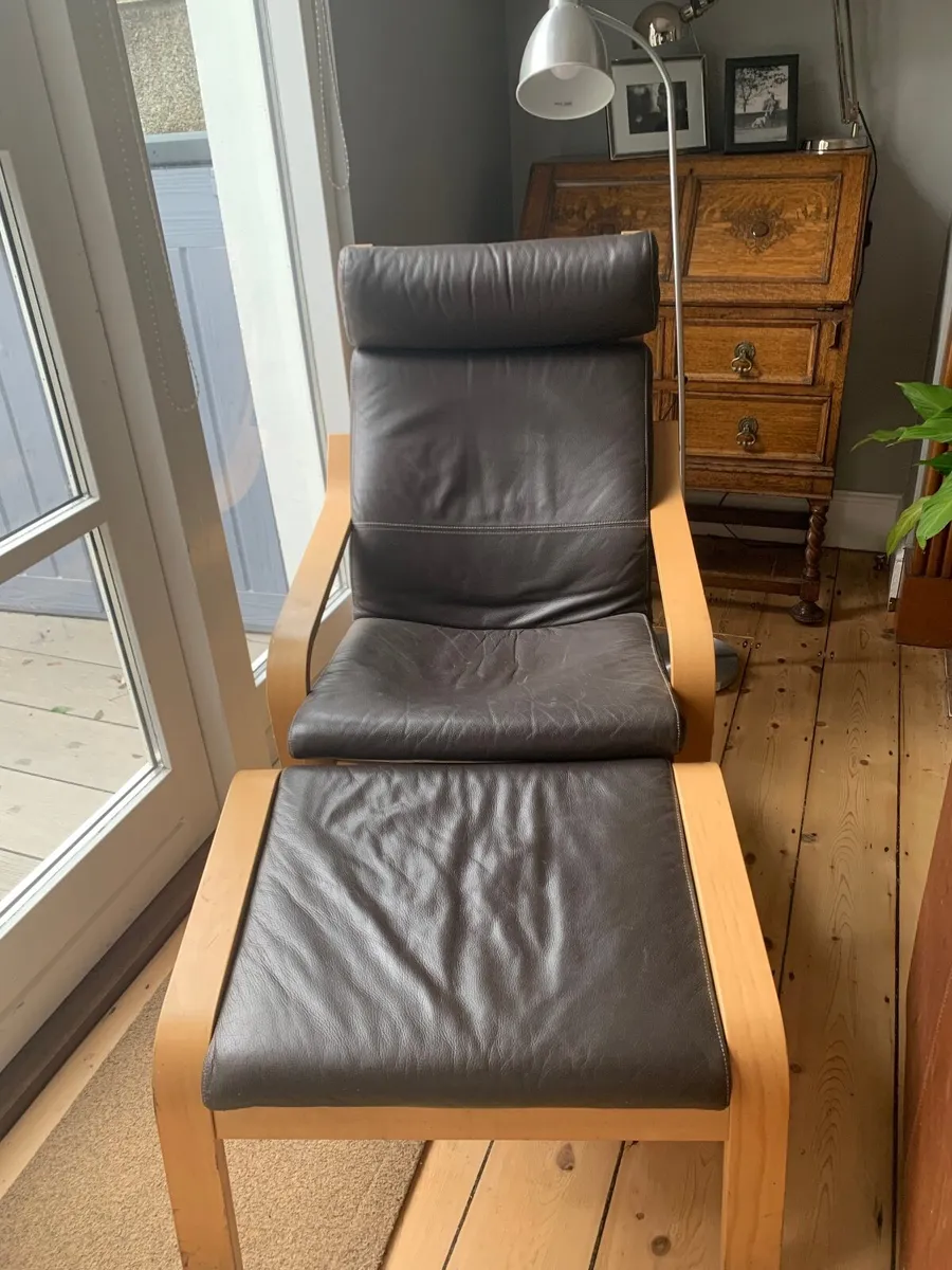 Armchair & Footstool - Image 1