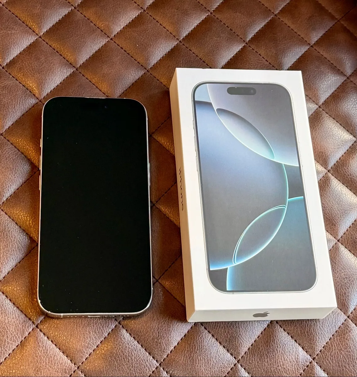iPhone 16 Pro 128gb White Titanium (as new) - Image 1
