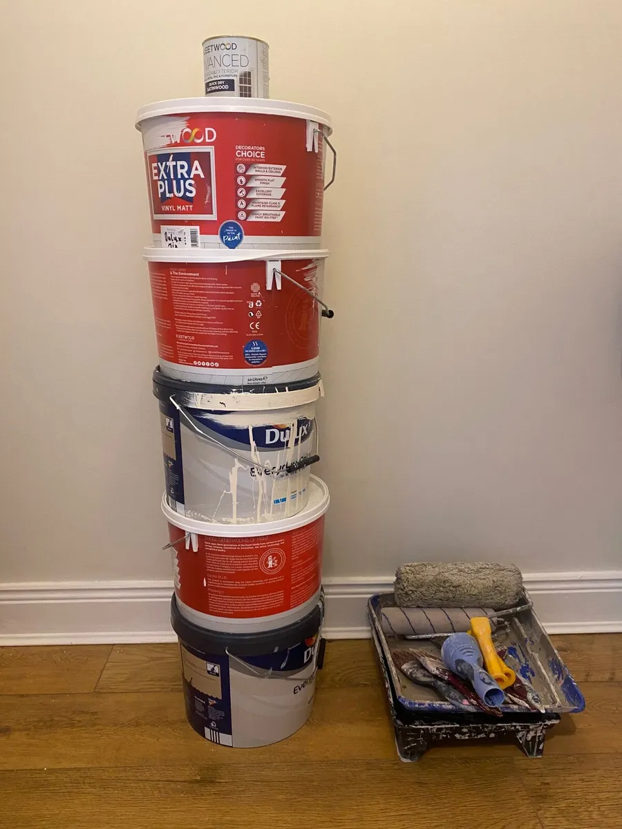 Paint, Brushes, Rollers and Trays - Image 1