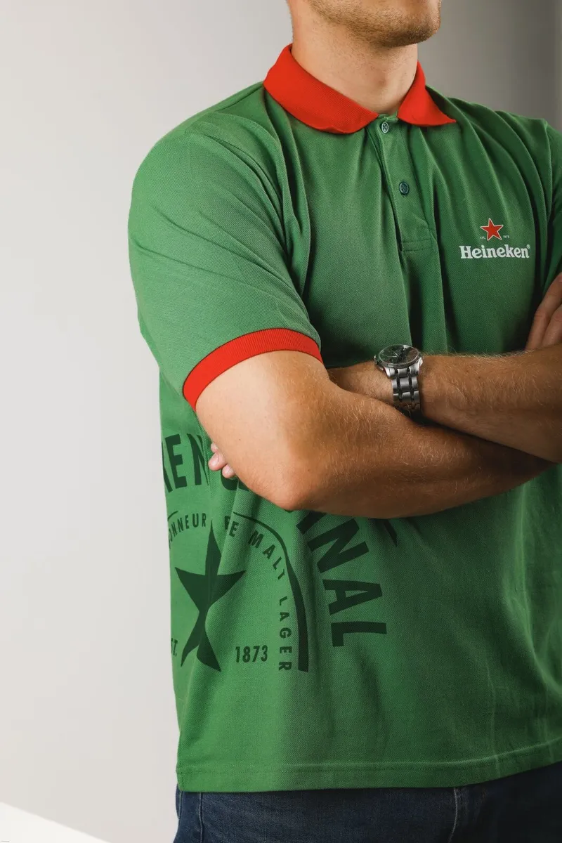 Heineken polo t shirt XL new - Image 2