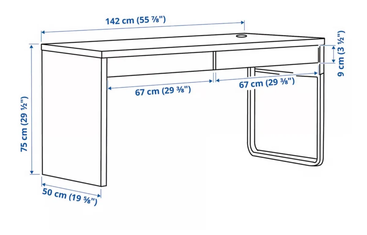 Desk - IKEA MICKE - 152cm x 40cm - Image 2