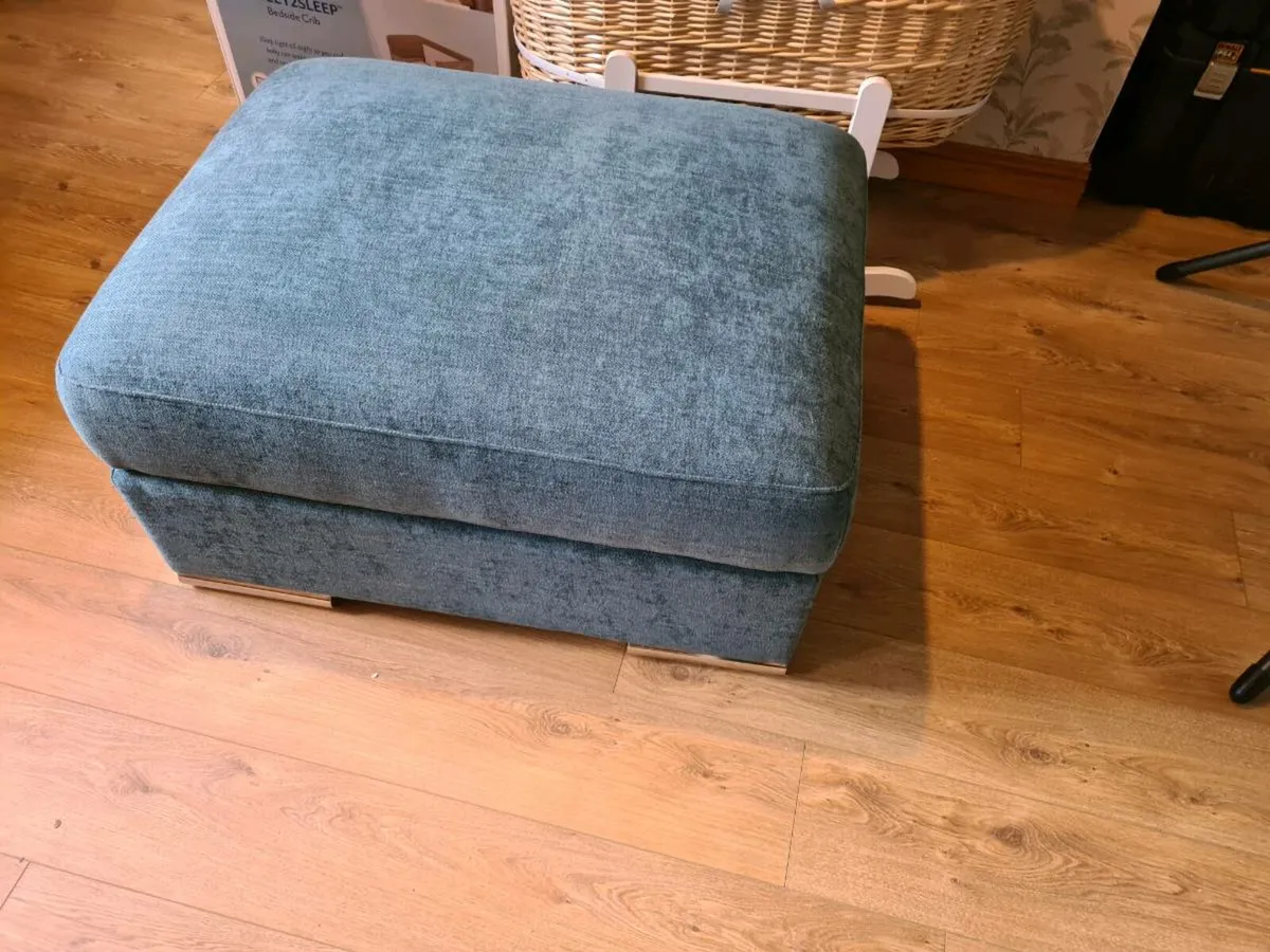 Teal Footstool - Image 2