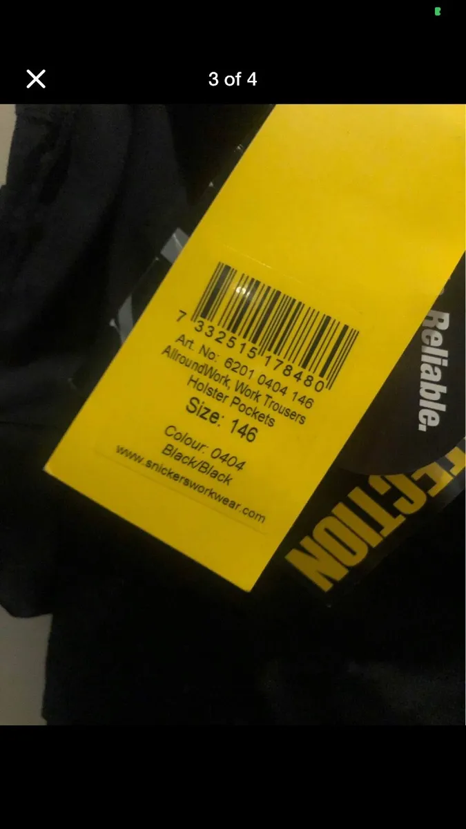 Snickers work trousers - Image 3