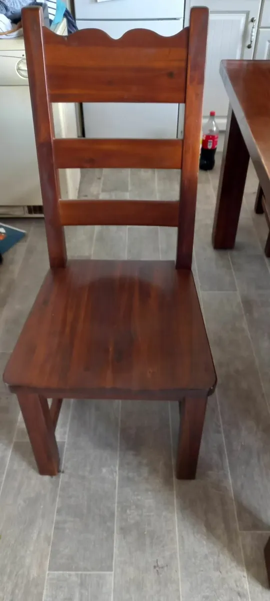 Table and 6 high back chairs - Image 2
