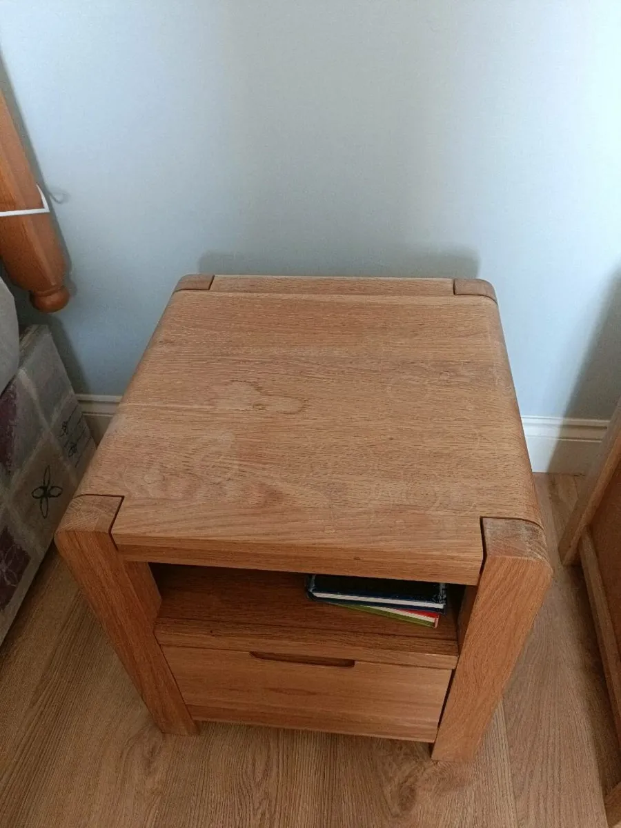 Double bed frame with matching lockers - Image 2