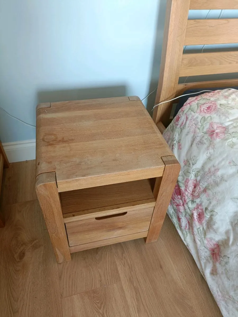 Double bed frame with matching lockers - Image 3
