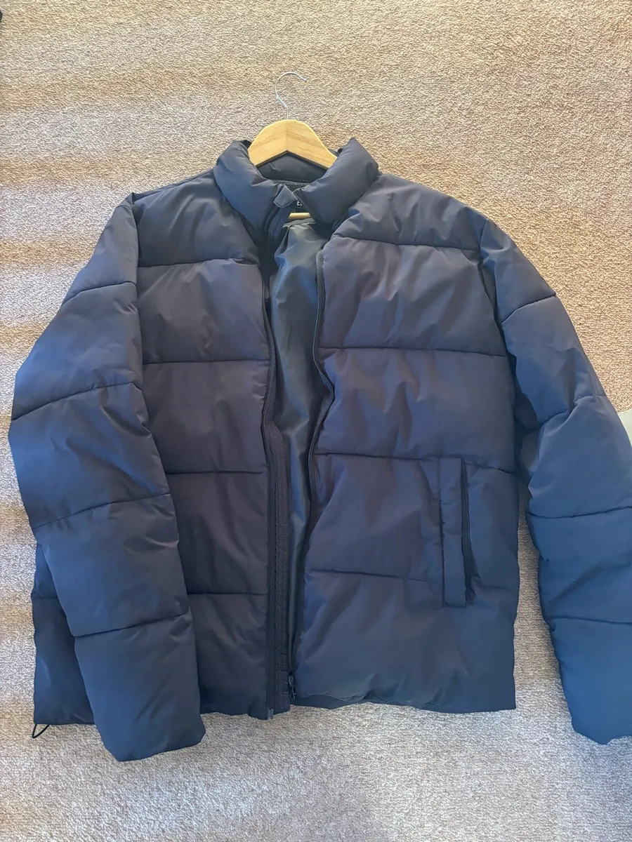 Mens Gym+ Coffee puffa jacket - Image 4
