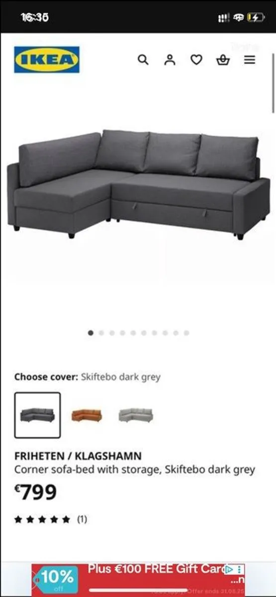 sofa bed with storage - Image 2